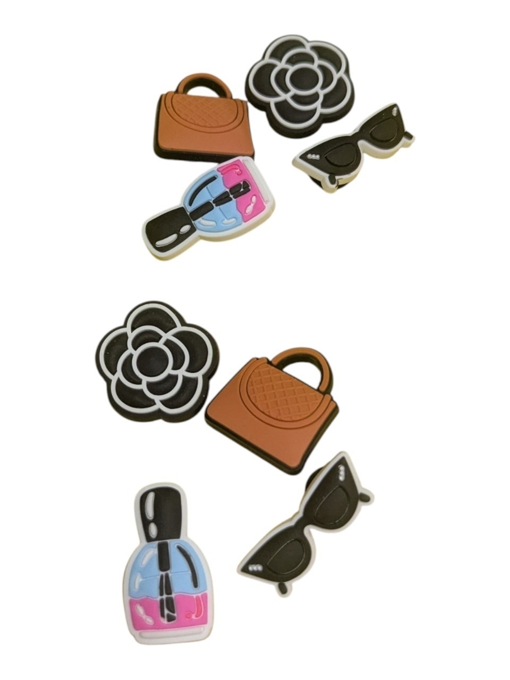 Croc Charm Set Fashion Accessories Set Of 8 Flower Sunglasses Flowers Nail